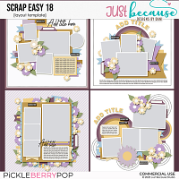 {CU} Scrap Easy 18 Templates by JB Studio