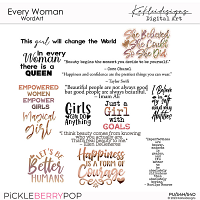 Every woman WordArt