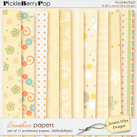 Sunshine - Papers (Jasmin-Olya Designs)