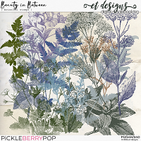 Beauty in Between Botanical Stamps by et designs