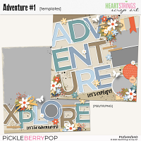 Adventure #1 Templates {Heartstrings Scrap Art}