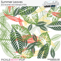 Summer Leaves (CU brushes and stamps) 276 by Simplette