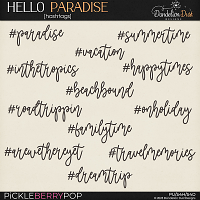 Hello Paradise: Hashtags