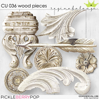 CU 036 WOOD PIECES