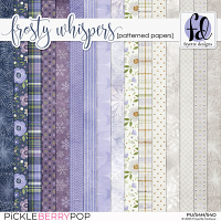 Frosty Whispers: Patterned Papers