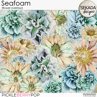 Seafoam [flower overlays] by Sekada Design