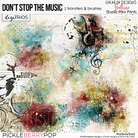 DON'T STOP THE MUSIC TRiO | transfers & brushes