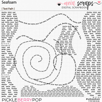 Seafoam - Text Path - by Neia Scraps