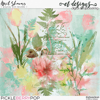 April Showers Playing with Brushes by et designs