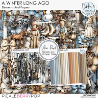 A Winter Long Ago Elements And Papers by Ilonka's Designs