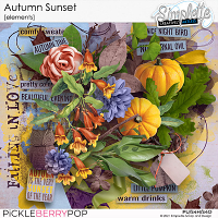 Autumn Sunset (elements) by Simplette