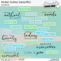 Make today beautiful (wordarts) by Simplette