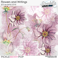 Flowers and Writings (CU accents) 216 by Simplette