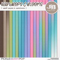 Raindrops & Blooms Ombré Papers & Cardstocks by JB Studio