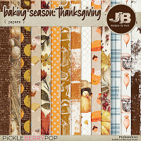 Baking Season: Thanksgiving Papers by JB Studio