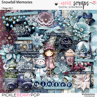 Snowfall Memories - Page Kit - by Neia Scraps 