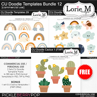 CU Doodle Templates Bundle 12