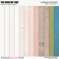 The road we take  - solid & vintage papers