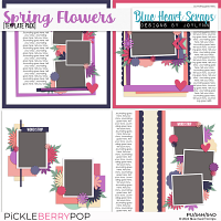 Spring Flowers Template Pack