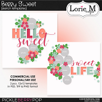 Berry Sweet Sketch Templates