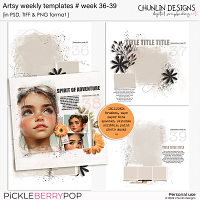 Artsy weekly templates - week 36-39 (September)