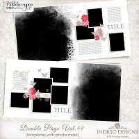 Double Page Templates with Mask Vol.49 by Indigo Designs