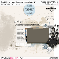 Jan23  - Artsy layered template #1