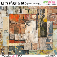 Let's take a trip Mixed Media Papers