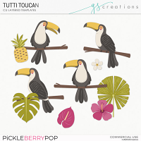 Tutti Toucans Layered Templates (CU)