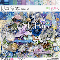 Winter Solstice Page Kit by Heartstrings Scrap Art