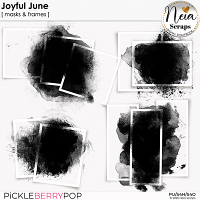 Joyful June - Masks & Frames - by Neia Scraps