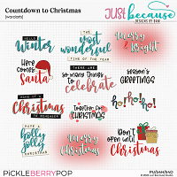 Countdown To Christmas Wordarts by JB Studio