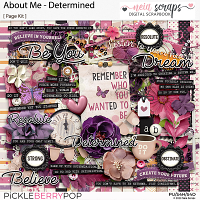 About Me: Determined - Page Kit - by Neia Scraps