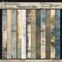 Life Story - Measure of A Man Grunge Papers - Designs by Laura Burger 