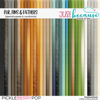 Fur Fins & Feathers Special Papers & Cardstocks by JB Studio