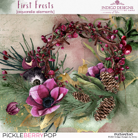 First Frosts Aquarelle Elements Pack by Indigo Designs by Anna