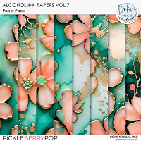 CU Alcohol Ink Papers Vol 7 by Ilonka's Designs