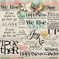 We Rise: WordArt