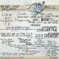 Paint Your Dreams - Word Art