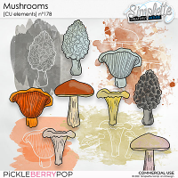 Mushrooms (CU elements) 178 by Simplette