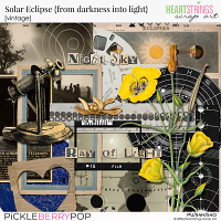 Solar Eclipse {from darkness into light} Vintage