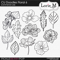 CU Doodles Floral #6