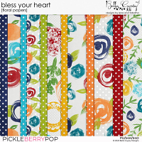 Bless Your Heart Floral Papers