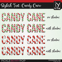 Stylish Text: Candy Cane
