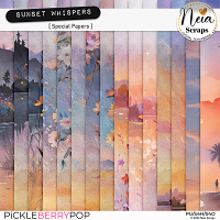 Sunset Whispers - Special Papers - by Neia Scraps