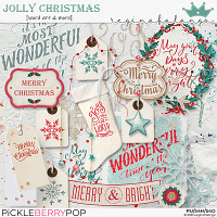 JOLLY CHRISTMAS WORD ART AND MORE