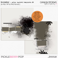 November - Artsy layered templates #9