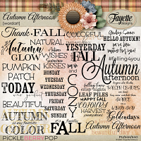 Autumn Afternoon: WordArt