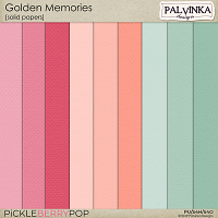 Golden Memories Solid Papers