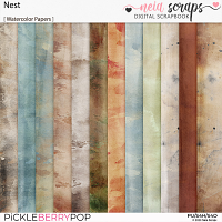 Nest - Watercolor Papers - by Neia Scraps